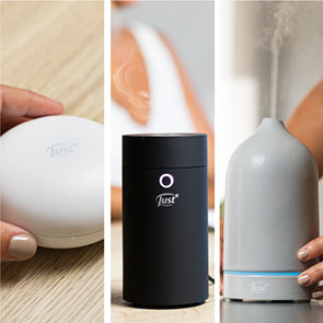 3 Diffusers - Pebble, Soft Cylinder, Ceramic Mist